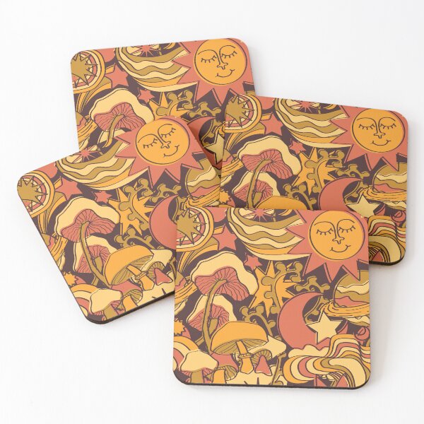 Item preview, Psychedelic Daydream in Rust + Brown designed and sold by YesterdayColl.