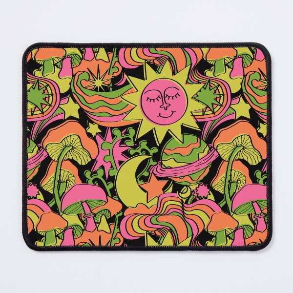 Item preview, Psychedelic Daydream in Neon + Black designed and sold by YesterdayColl.