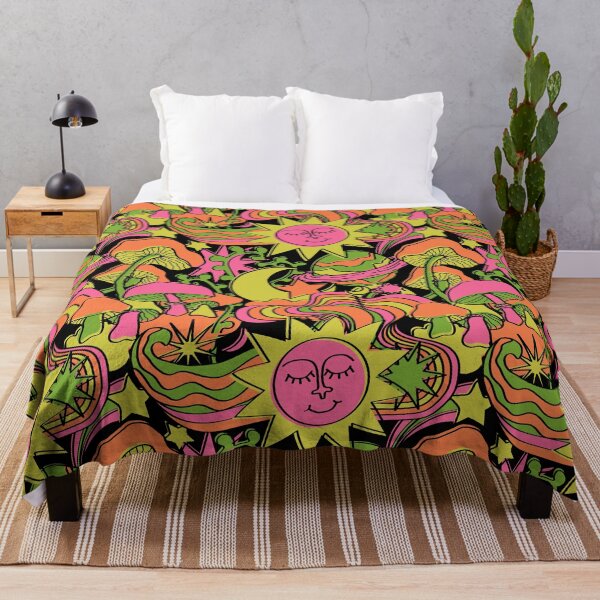 Item preview, Psychedelic Daydream in Neon + Black designed and sold by YesterdayColl.
