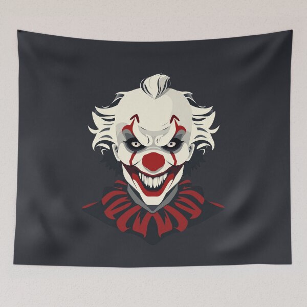 Item preview, Evil Horror Clown Smile - Creepy Halloween Monster Art designed and sold by ERODED SELF.