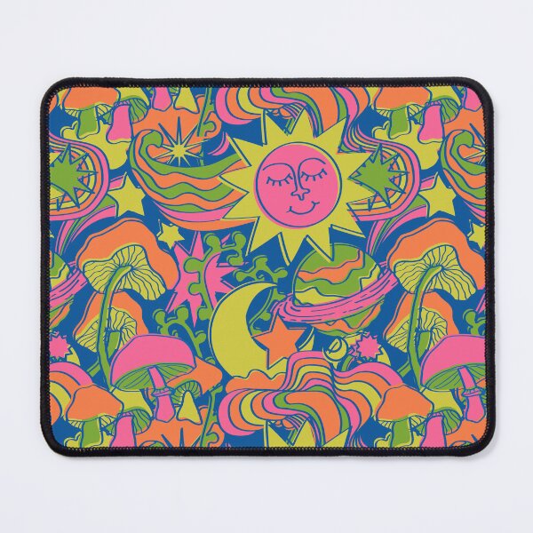 Item preview, Psychedelic Daydream in Neon + Blue designed and sold by YesterdayColl.