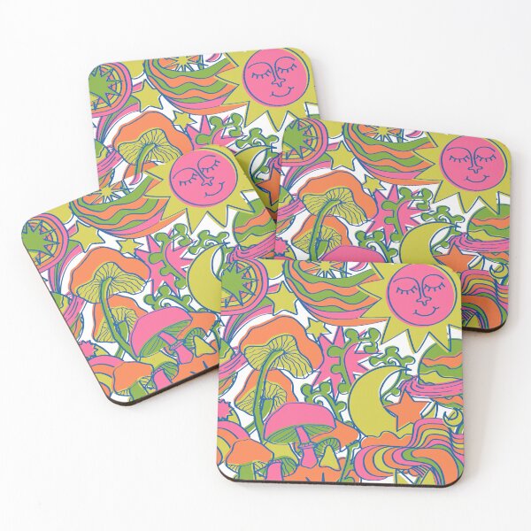 Item preview, Psychedelic Daydream in Neon + White designed and sold by YesterdayColl.