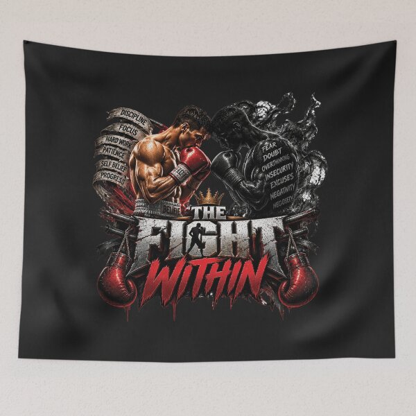 Item preview, The Fight Within | Boxing Gift For Fighters And Combat Sports Athletes designed and sold by M. Mamdouh Artworks.