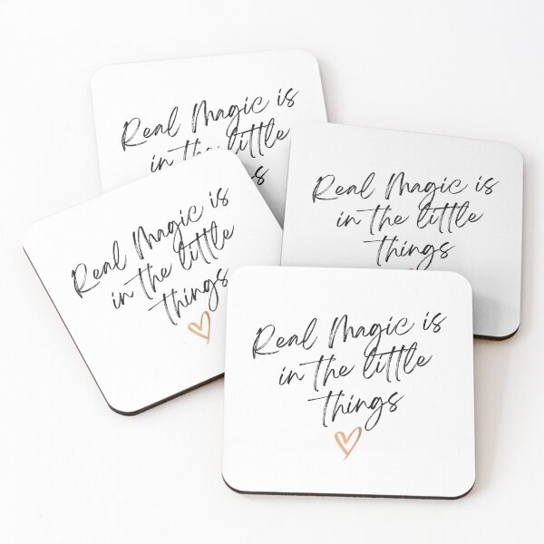 Item preview, Real Magic Is in the Little Things Inspirational Quote Minimalist Art designed and sold by HYPNK.