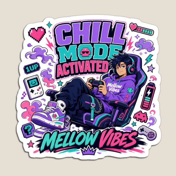 Item preview, Mellow Vibes Chill Mode Hero, Funny Anime Gamer Streetwear designed and sold by Mellow Vibes.