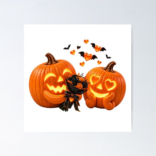 Item preview, Pumpkin Hearts in Love designed and sold by DansCreations42.