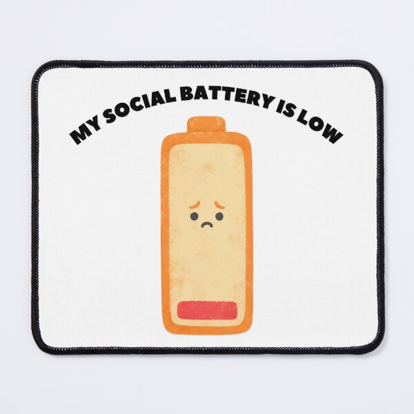 Item preview, My Social Battery Is Low Funny Introvert Retro designed and sold by Jelicint.