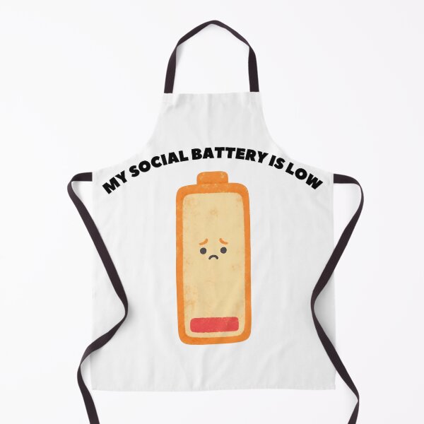 Item preview, My Social Battery Is Low Funny Introvert Retro designed and sold by Jelicint.