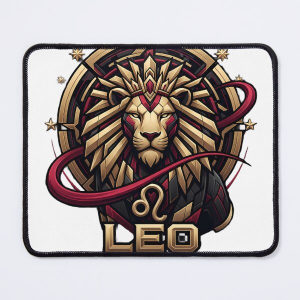 Item preview, Leo Emperor - Power Courage Charisma Zodiac Lion Gold Art Design designed and sold by SupernovaNote.