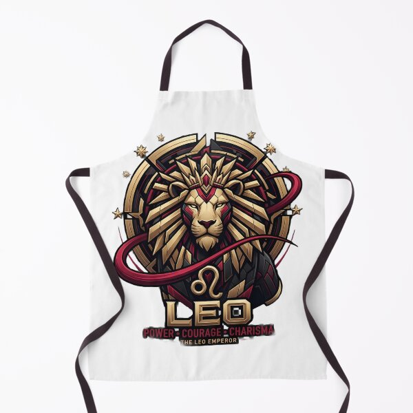 Item preview, Leo Emperor - Power Courage Charisma Zodiac Lion Gold Art Design designed and sold by SupernovaNote.