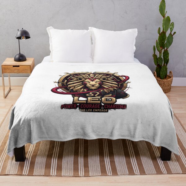 Item preview, Leo Emperor - Power Courage Charisma Zodiac Lion Gold Art Design designed and sold by SupernovaNote.