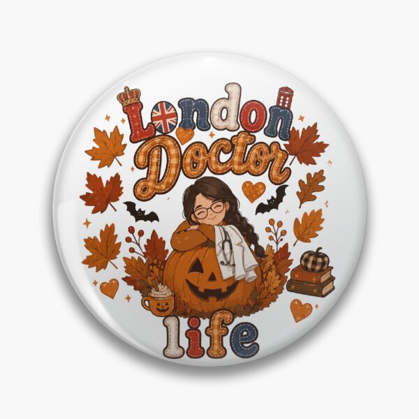 Item preview, London Doctor Life Autumn Pumpkin Halloween designed and sold by TheChalkyFox.