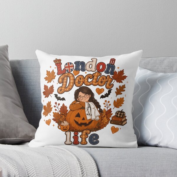 Item preview, London Doctor Life Autumn Pumpkin Halloween designed and sold by TheChalkyFox.