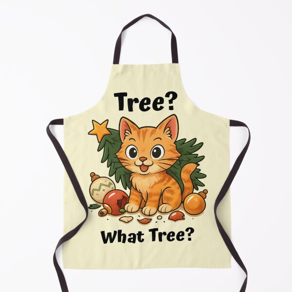 Item preview, Tree What Tree Funny Christmas Cat designed and sold by Sachie's Studio.