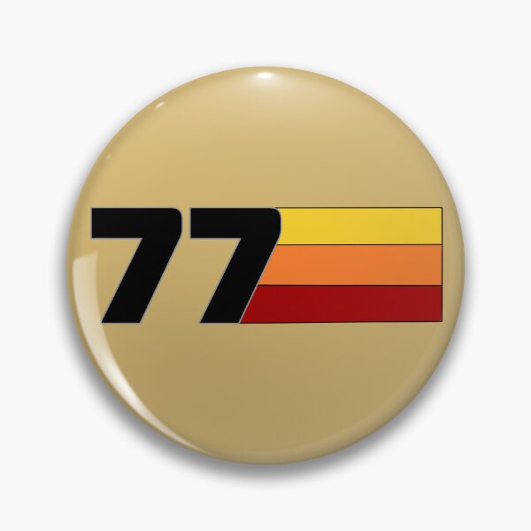 Item preview, 1970s retro 77 and stripes designed and sold by hitNmiss.