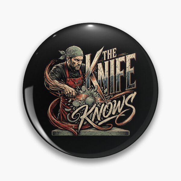 Item preview, The Knife Knows Chef Design, Cook Artwork, Cooking Graphic, Chef Gift, Cook Gift, Kitchen Design, Culinary Art, Chef Life, Professional Chef, Cooking Lover Gift, Kitchen Culture, Vintage Chef . designed and sold by Typologystudios.