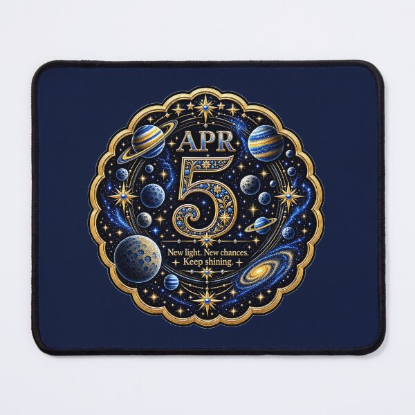 Item preview, April 5 Celestial Birthday Galaxy Design designed and sold by LunaMoments.