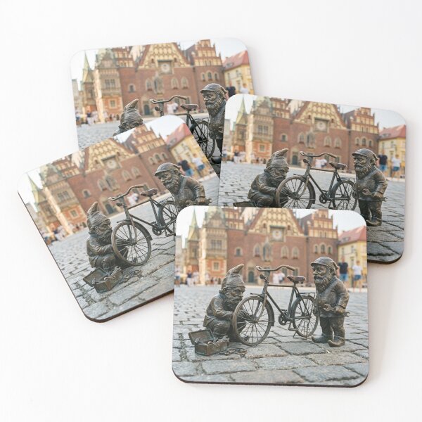 Item preview, Bicycle Repair Gnome Buddies Art Print – Cycling Gift, Poland Travel Decor designed and sold by Purrfecta.