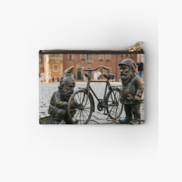 Item preview, Bicycle Repair Gnome Buddies Art Print – Cycling Gift, Poland Travel Decor designed and sold by Purrfecta.