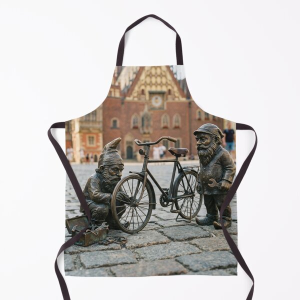 Item preview, Bicycle Repair Gnome Buddies Art Print – Cycling Gift, Poland Travel Decor designed and sold by Purrfecta.