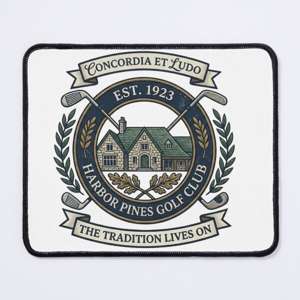Item preview, Harbor Pines Golf Club Est 1923 Old Money Aesthetic Vintage Country Club Crest designed and sold by Wear Sculpt.