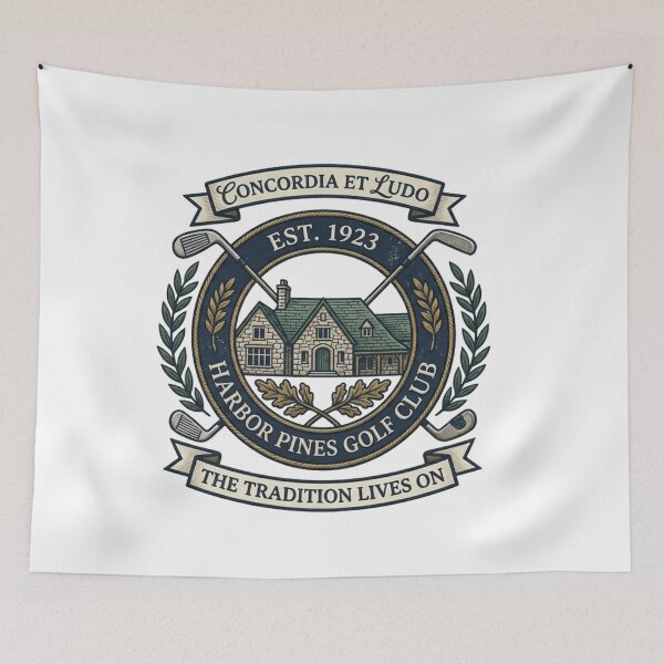 Item preview, Harbor Pines Golf Club Est 1923 Old Money Aesthetic Vintage Country Club Crest  designed and sold by Wear Sculpt.