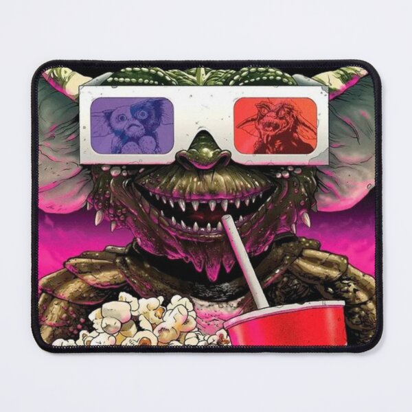 Item preview, Retro Gremlins Movie Theater Scene Stripe Eats Popcorn and Drinks Soda Design designed and sold by MakersFolly.