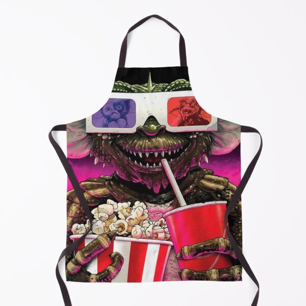 Item preview, Retro Gremlins Movie Theater Scene Stripe Eats Popcorn and Drinks Soda Design designed and sold by MakersFolly.
