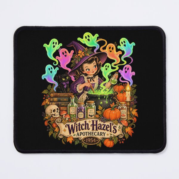 Item preview, Witch Hazels Apothecary 1954 Vintage Poison Medicine Label designed and sold by adiencarteras.
