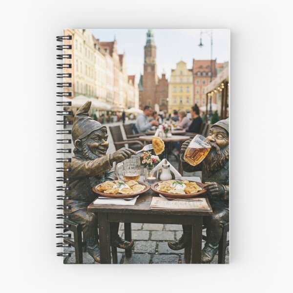 Item preview, Pierogi Gnome Buddies Art Print – Polish Food Lover Gift, Wrocław Decor designed and sold by Purrfecta.