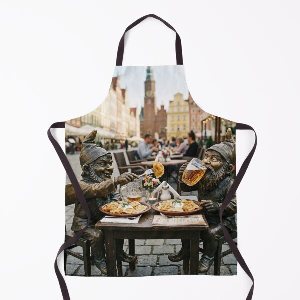 Item preview, Pierogi Gnome Buddies Art Print – Polish Food Lover Gift, Wrocław Decor designed and sold by Purrfecta.