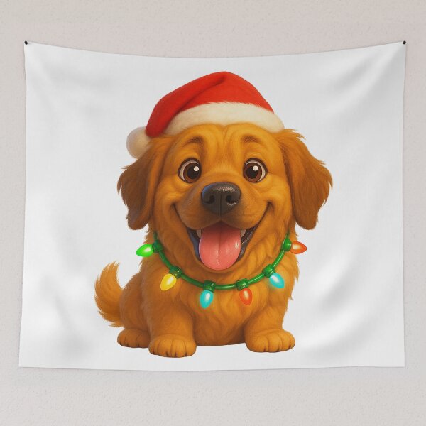 Item preview, Golden Newfie Christmas Lights designed and sold by Sillytoe.