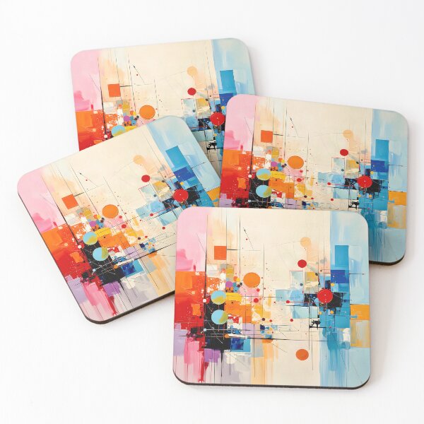 Item preview, Architectural Mid Century Geometric Abstract designed and sold by Vicky Brago-Mitchell®.