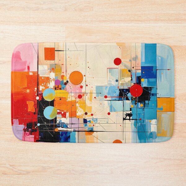 Item preview, Architectural Mid Century Geometric Abstract designed and sold by Vicky Brago-Mitchell®.