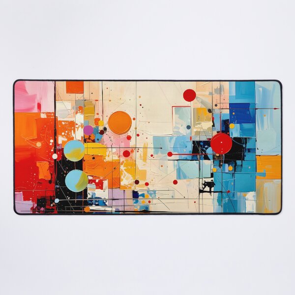 Item preview, Architectural Mid Century Geometric Abstract designed and sold by Vicky Brago-Mitchell®.