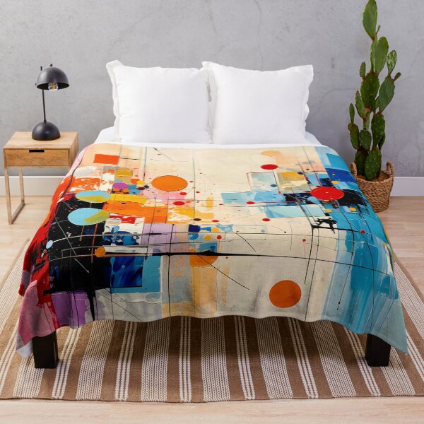 Item preview, Architectural Mid Century Geometric Abstract designed and sold by Vicky Brago-Mitchell®.