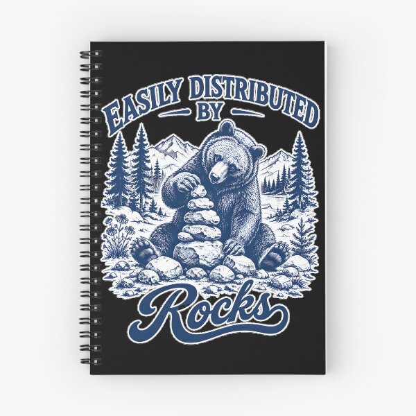 Item preview, Easily Distracted by Rocks Funny Geology Rockhound Gifs designed and sold by LeSoniPapaPrint.
