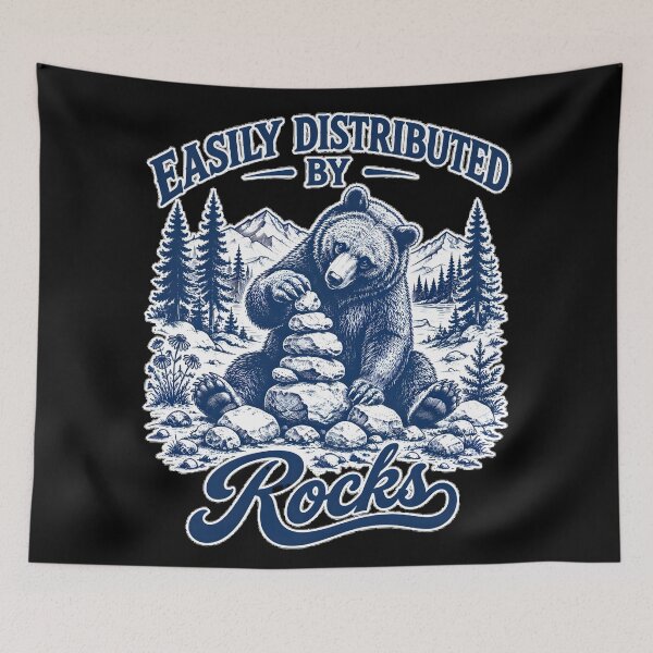 Item preview, Easily Distracted by Rocks Funny Geology Rockhound Gifs designed and sold by LeSoniPapaPrint.