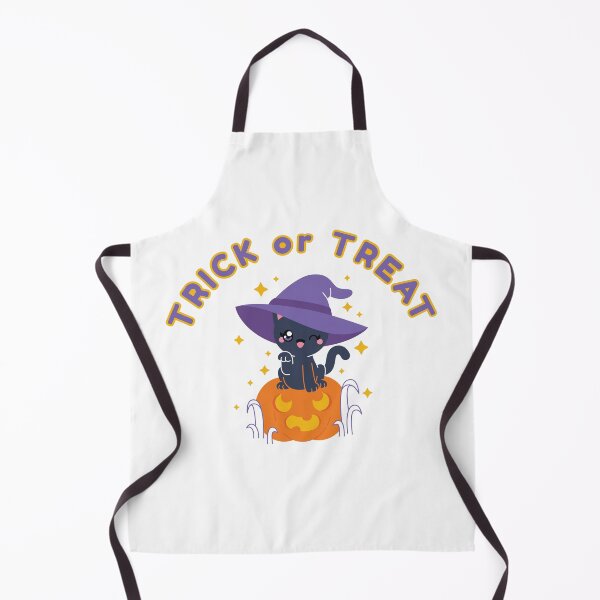 Item preview, Trick or Treat Witch Black Cat on Jack-O-Lantern designed and sold by Stephanie Hardy.