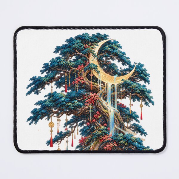 Item preview, The Tree That Drank the Moon | Japanese Fantasy Art designed and sold by Substance_life.
