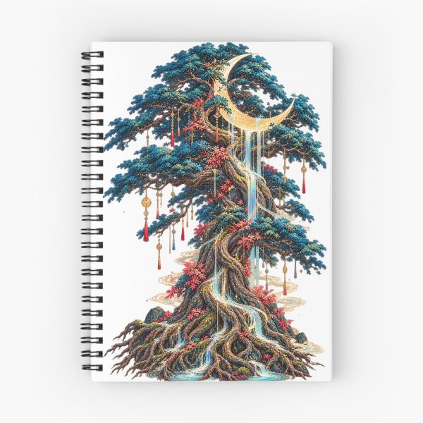 Item preview, The Tree That Drank the Moon | Japanese Fantasy Art designed and sold by Substance_life.