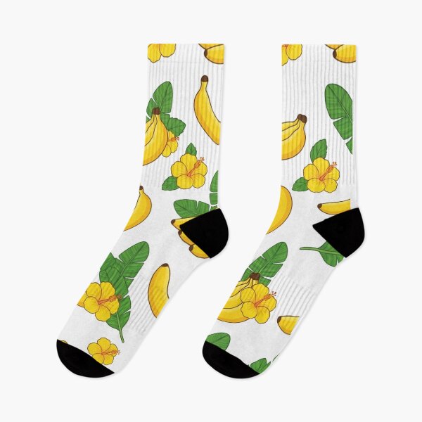Item preview, Tropical Banana And Hibiscus Flower Pattern    designed and sold by Owcomm.