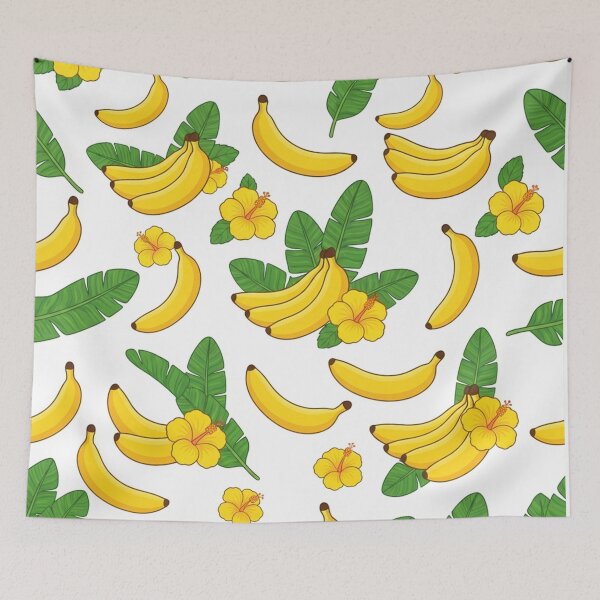 Item preview, Tropical Banana And Hibiscus Flower Pattern    designed and sold by Owcomm.