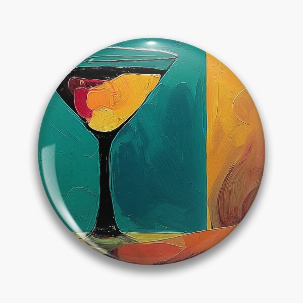 Item preview, Vibrant Cigar and Cocktail Still Life with Curling Smoke, Bold Colors and Lively Evening Atmosphere designed and sold by OlfactoART Studio.