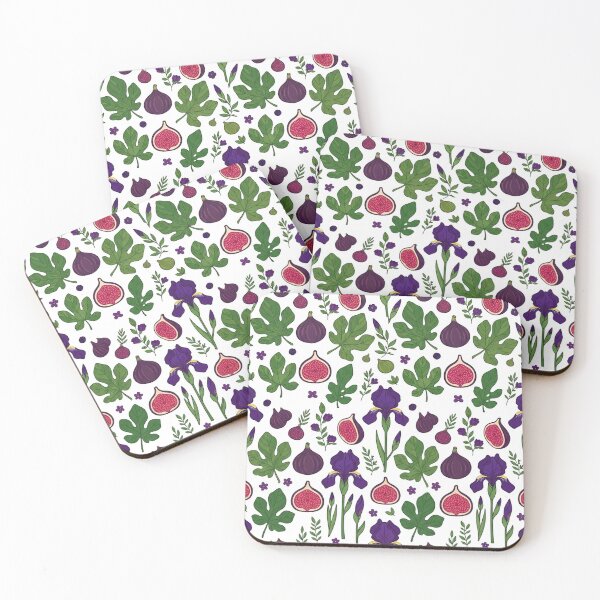 Item preview, Botanical Fig Fruit And Iris Pattern designed and sold by Owcomm.