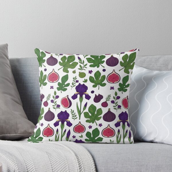 Item preview, Botanical Fig Fruit And Iris Pattern designed and sold by Owcomm.