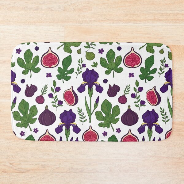 Item preview, Botanical Fig Fruit And Iris Pattern designed and sold by Owcomm.