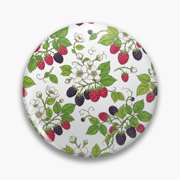 Item preview, Vintage Botanical Raspberry And Blackberry Pattern designed and sold by Owcomm.