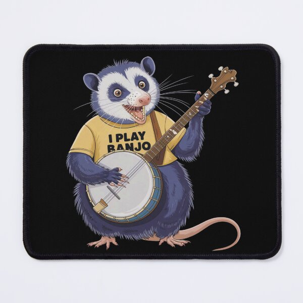 Item preview, Funny Opossum Playing Banjo Country Music Gift designed and sold by SkymarArt.