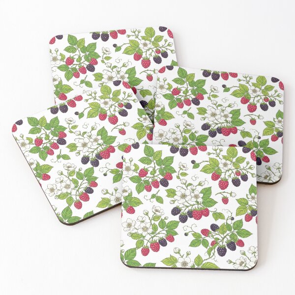 Item preview, Vintage Botanical Raspberry And Blackberry Pattern designed and sold by Owcomm.